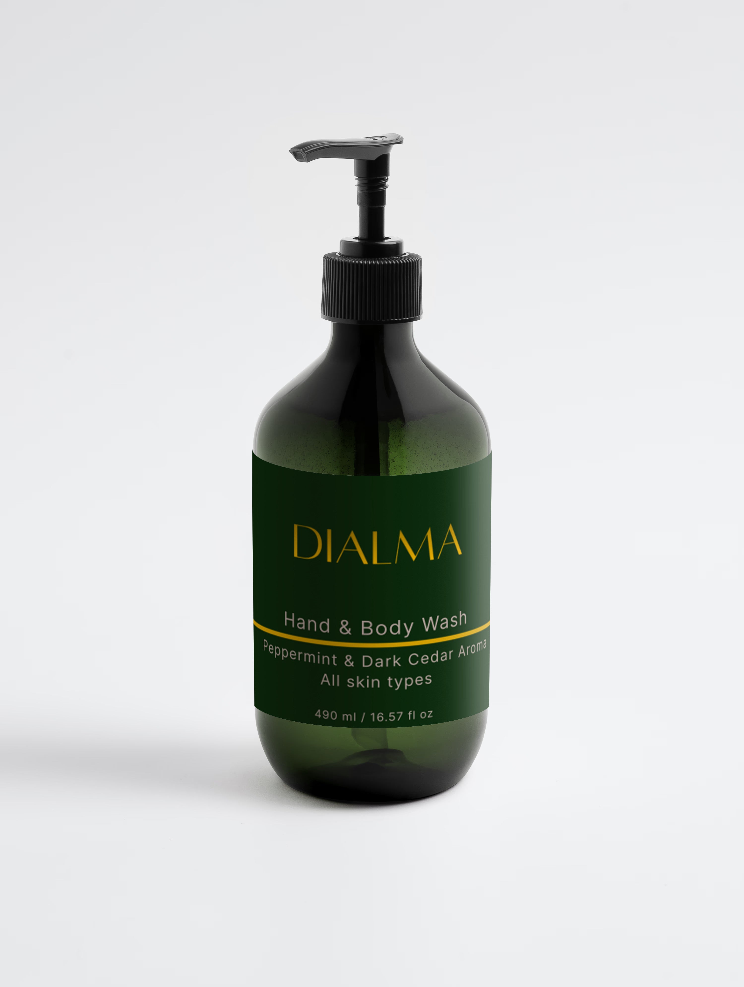 Hand & Body Wash, Peppermint & Dark Cedar